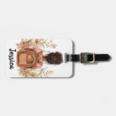 Gepersonaliseerd Bagagelabel – Zwarte vrouw (Voorkant horizontaal)