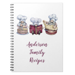 Gepersonaliseerd baken voor familie Recipe Notitie Notitieboek