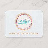 Gepersonaliseerd Bakery Specialized Cookie Logo Sq Visitekaartje (Voorkant)