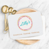 Gepersonaliseerd Bakery Specialized Cookie Logo Sq Visitekaartje