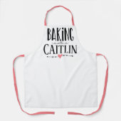 gepersonaliseerd bakken met een naamcadeau voor ha schort (Voorkant)