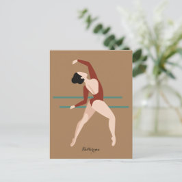 Gepersonaliseerd Ballerina Gift Briefkaart