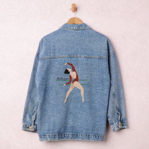 Gepersonaliseerd Ballerina Gift Briefkaart Denim Jacket