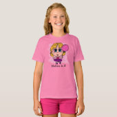 Gepersonaliseerd Ballerina Verjaardag T-shirt (Voorkant volledig)
