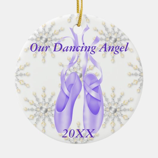 Gepersonaliseerd Ballet/Dansend Ornament 2012 (Voorkant)