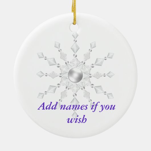 Gepersonaliseerd Ballet/Dansend Ornament 2012 (Achterkant)