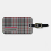 Gepersonaliseerd Balmoreel Tartan Mannen Bagagelab Bagagelabel (Voorkant horizontaal)