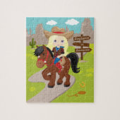 Gepersonaliseerd bande meisje Jigzaag Puzzle Legpuzzel (Verticaal)