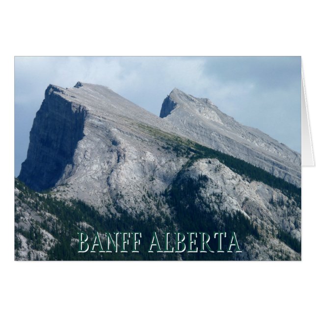 Gepersonaliseerd Banff Alberta Kaart Banff Souveni (Voorkant Horizontaal)
