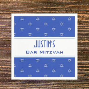 Gepersonaliseerd Bar Mitvah party napkins Servet