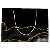 Gepersonaliseerd Bar Mitzvah Mazel Tov Zwart Goud Groot Cadeauzakje (Achterkant)