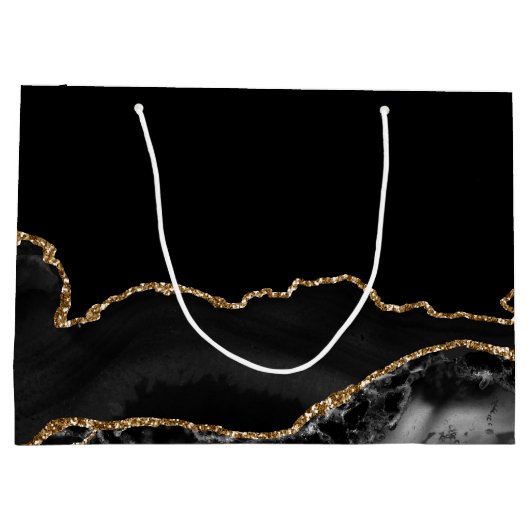 Gepersonaliseerd Bar Mitzvah Mazel Tov Zwart Goud Groot Cadeauzakje (Achterkant)