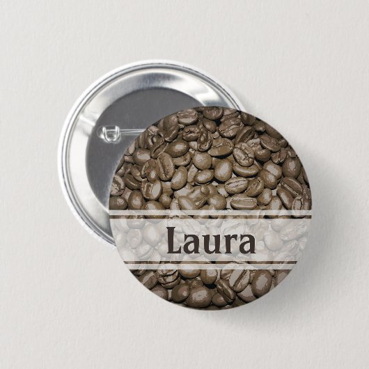 Gepersonaliseerd barista ronde button 5,7 cm (Voorkant /achterkant)