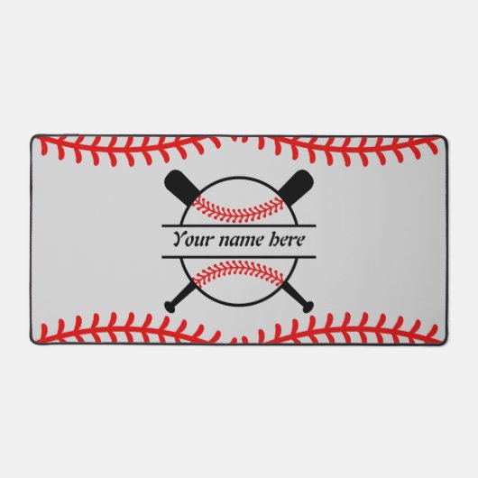 Gepersonaliseerd Baseball Design - Custom Gift voo Bureaumat (Voorkant)