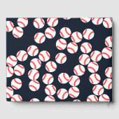 Gepersonaliseerd Baseball Gastboek Gastenboek (Achterkant)