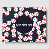 Gepersonaliseerd Baseball Gastboek Gastenboek (Voorkant)