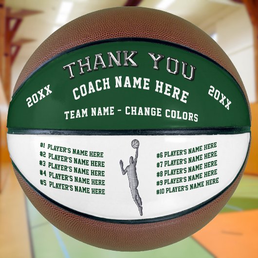 Gepersonaliseerd basketbal, basketbal coach gesche