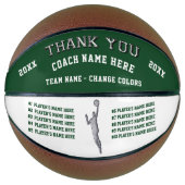Gepersonaliseerd basketbal, basketbal coach gesche (Voorkant)