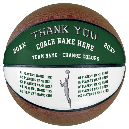 Gepersonaliseerd basketbal, basketbal coach gesche (Voorkant)