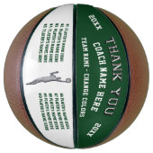Gepersonaliseerd basketbal, basketbal coach gesche (Verticaal)