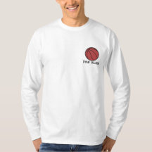 Gepersonaliseerd basketbal geborduurd Shirt