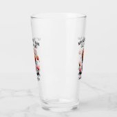 Gepersonaliseerd basketbal met kinder naam vaders  glas (Links)