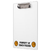 Gepersonaliseerd basketbalklembord klembord (Links)