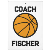 Gepersonaliseerd basketbalklembord klembord (Achterkant)