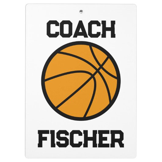 Gepersonaliseerd basketbalklembord klembord (Achterkant)