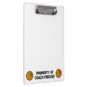 Gepersonaliseerd basketbalklembord klembord (Rechts)