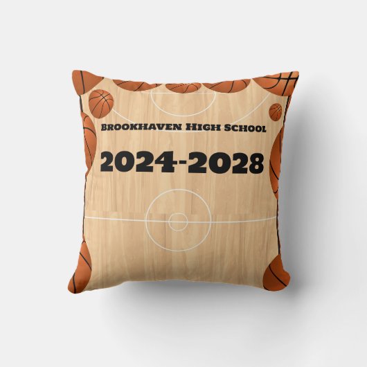 Gepersonaliseerd basketbalkussen kussen (Achterkant)