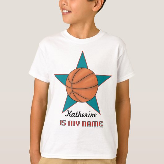 Gepersonaliseerd Basketball T-shirt voor het kind (Voorkant)