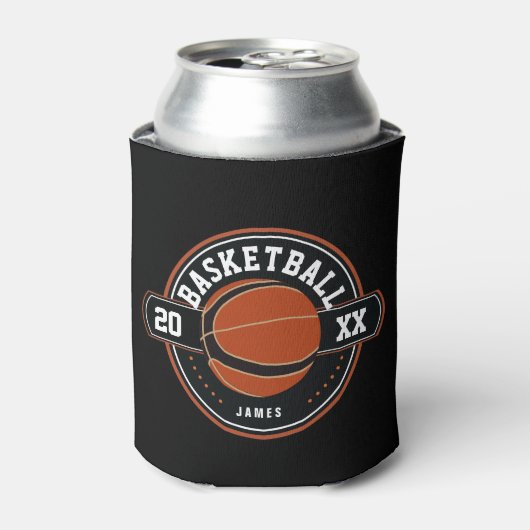 Gepersonaliseerd Basketball-thema Blikjeskoeler (Blikje Voorkant)