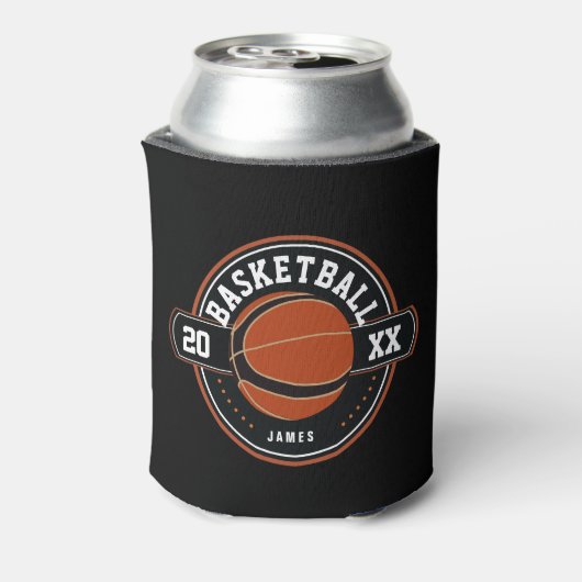 Gepersonaliseerd Basketball-thema Blikjeskoeler (Blikje Achterkant)