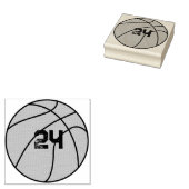 Gepersonaliseerd basketbalnummer rubberstempel (Gestempeld)