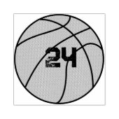 Gepersonaliseerd basketbalnummer rubberstempel (Afrduk)