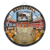 Gepersonaliseerd basketbalstadion huis dartbord (Voorkant)