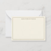 Gepersonaliseerd basvissen notitiekaartje (Achterkant)