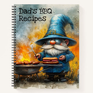 Gepersonaliseerd BBQ Receptenboek Notitieboek