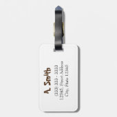 Gepersonaliseerd|| Beach is mijn therapie Bagagelabel (Achterkant verticaal)