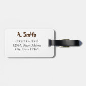 Gepersonaliseerd|| Beach is mijn therapie Bagagelabel (Achterkant horizontaal)