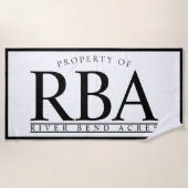 GEPERSONALISEERD BEACH TOWEL | Familienaam Towel Strandlaken (Voorkant)