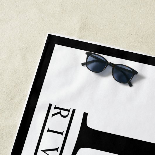 GEPERSONALISEERD BEACH TOWEL | Familienaam Towel Strandlaken (In situ)