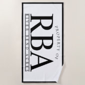 GEPERSONALISEERD BEACH TOWEL | Familienaam Towel Strandlaken (Voorkant)