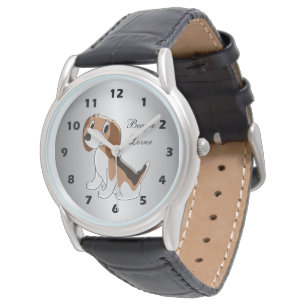 Gepersonaliseerd Beagle Dog Design Horloge