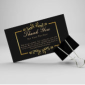 Gepersonaliseerd bedankbriefje voor klant visitekaartje