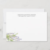 Gepersonaliseerd bedankbriefjes Lavendel Notitiekaartje (Voorkant)