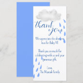 , gepersonaliseerd bedankje (Voorkant / Achterkant)