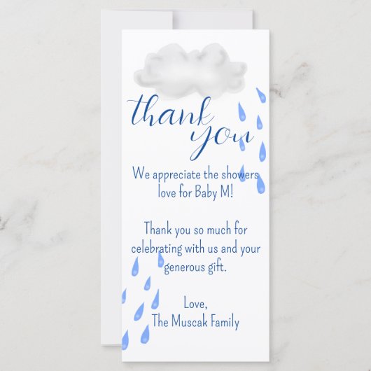 , gepersonaliseerd bedankje (Voorkant)