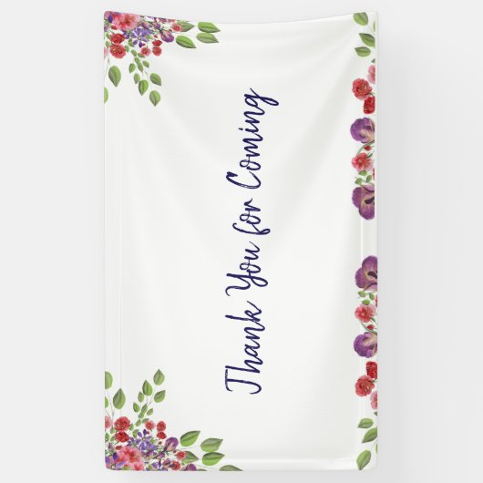 Gepersonaliseerd Bedankt Banner (Verticaal)